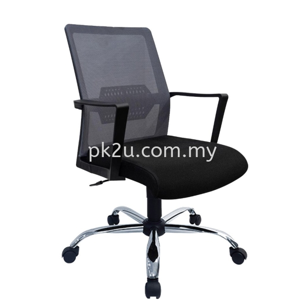 PK-BGMC-49-L-L1- Mesh 49 Low Back Mesh Chair(Chrome Base) Budget Mesh Chair Mesh Office Chair Office Chair Johor Bahru (JB), Malaysia Supplier, Manufacturer, Supply, Supplies | PK Furniture System Sdn Bhd