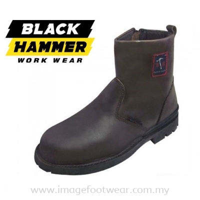 Men Safety High Cut With Zip BH4664 -BROWN Colour