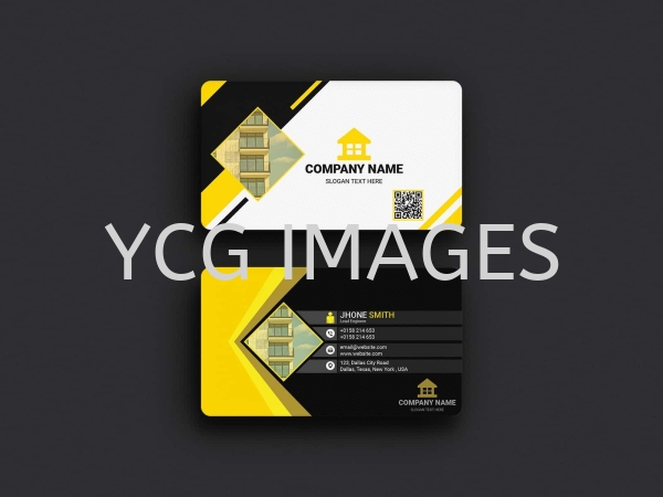 Yellow Black Card Design Business Card Printing Kuala Lumpur (KL), Malaysia, Selangor, Cheras Services | YCG Images Sdn Bhd