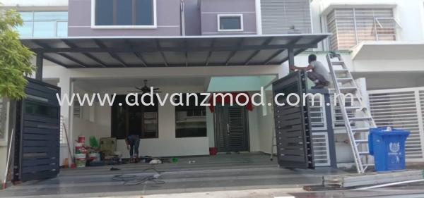 Mild Steel Awning Cover With Aluminium Composite Panel  Roofing & Awning  Selangor, Malaysia, Kuala Lumpur (KL), Puchong Supplier, Supply, Supplies, Retailer | Advanz Mod Trading