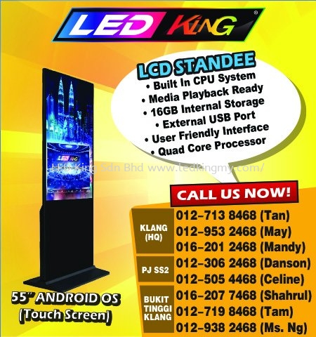 LCD Standee LCD Standee Selangor, Malaysia, Kuala Lumpur (KL), Klang, Petaling Jaya (PJ) Supplier, Suppliers, Supply, Supplies | LEDKING SDN BHD