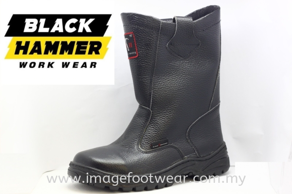 BLACK HAMMER High Cut Men Safety Shoes BH2334 -BLACK Colour BLACK HAMMER & HAMMER KING'S Men and Ladies Safety Boots Malaysia, Selangor, Kuala Lumpur (KL) Retailer | IMAGE FOOTWEAR COLLECTION SDN BHD