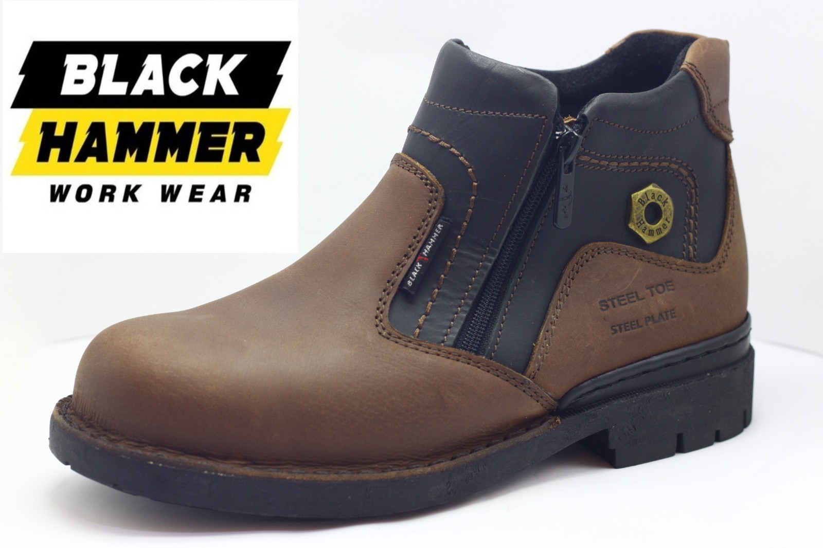 Black hammer safety hot sale shoes for ladies