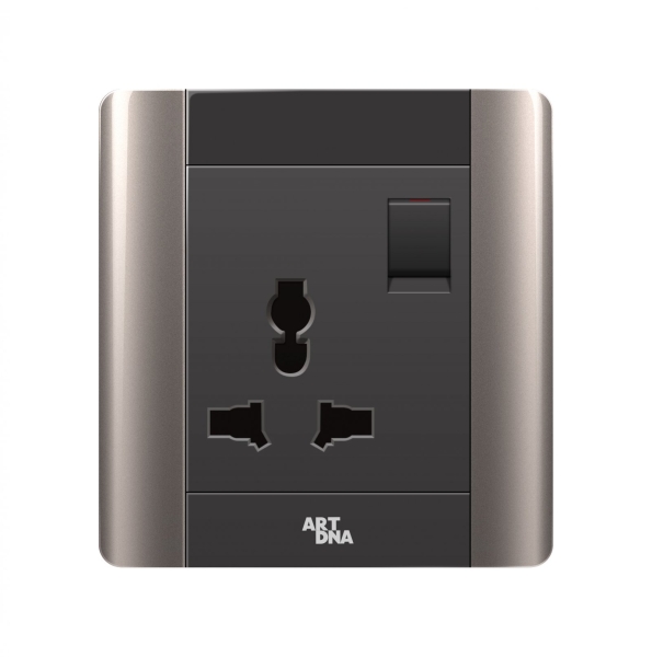 16A UNIVERSAL SWITCHED SOCKET WARM GREY A68 Elegance Series Johor Bahru (JB), Malaysia, Selangor, Kuala Lumpur (KL) Supplier, Suppliers, Supply, Supplies | Art Dna (M) Sdn Bhd