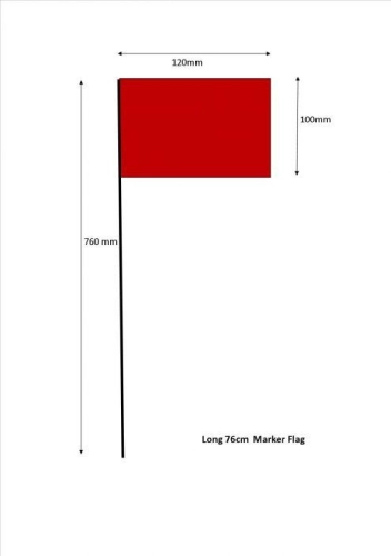 76cm Flags - Red