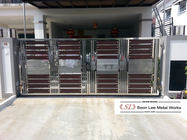 Stainless Steel Main Gate Stainless Steel Gate GATE Johor Bahru (JB), Malaysia, Ulu Tiram Supplier, Suppliers, Supply, Supplies | Soon Lee Steel & Iron Works Sdn Bhd