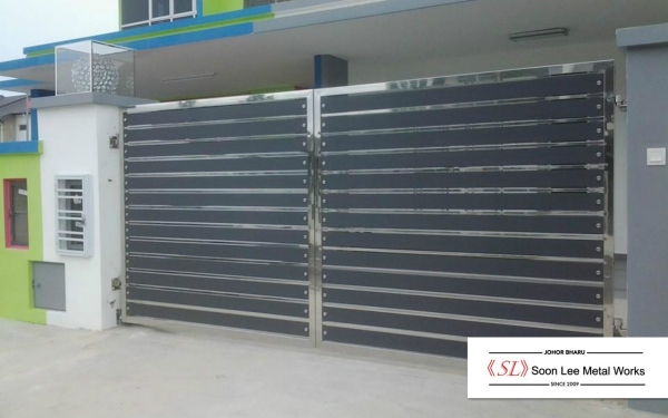 Stainless Steel Main Gate Stainless Steel Gate GATE Johor Bahru (JB), Malaysia, Ulu Tiram Supplier, Suppliers, Supply, Supplies | Soon Lee Steel & Iron Works Sdn Bhd