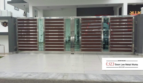 Stainless Steel Main Gate Stainless Steel Gate GATE Johor Bahru (JB), Malaysia, Ulu Tiram Supplier, Suppliers, Supply, Supplies | Soon Lee Steel & Iron Works Sdn Bhd