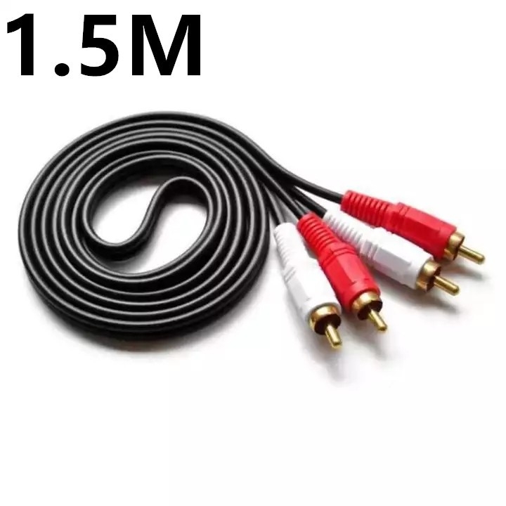 Audio AV Cable - 2 RCA to 2 RCA - Male to Male - Red and White - 1.5M RCA  Cable Johor Bahru (JB), Malaysia, Penang, Selangor, KL Supplier, Suppliers,  Supply, Supplies | Karaoke Store