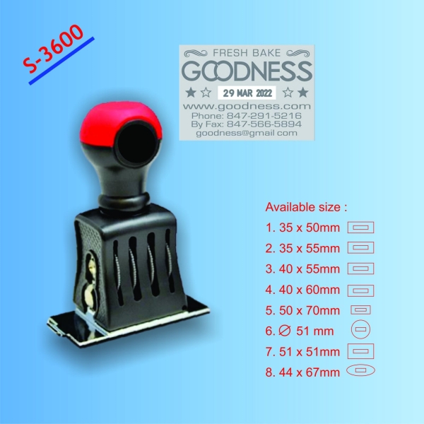 S-3600 Date Stamp Rubber Stamp Pahang, Malaysia, Johor, Kuala Rompin, Mersing Supplier, Suppliers, Supply, Supplies | Wins 2 Marketing (M) Sdn Bhd