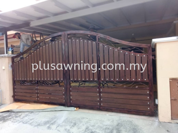 Gate with Aluminum @4/9R, Tambahan Bangi, Selangor  Gate Selangor, Malaysia, Kuala Lumpur (KL), Cheras Contractor, Service | Plus Awning & Iron Sdn Bhd