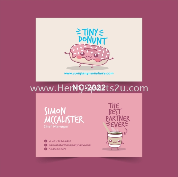 Restaurant Name Card - NC2022 Restaurant Name Card Name Card Deisgn Name Card / Bill Book / Flyer / Sticker Printing Kuala Lumpur (KL), Malaysia, Selangor, Segambut Services, Supplier, Supply, Supplies | Henry Sports