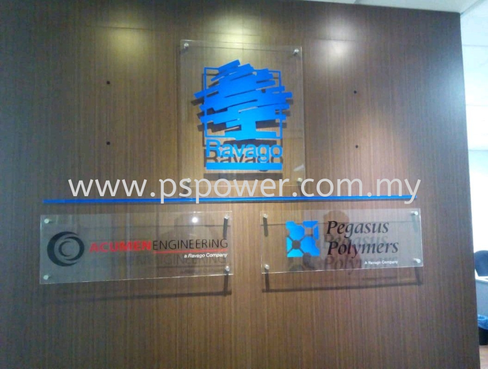 Acrylic Signage - Acrylic With Sticker Cut-out ACRYLIC ACRYLIC SIGNAGE ...
