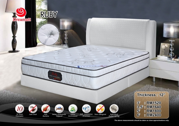 Dreamatt- RUBY Bed & Mattress Furniture Port Dickson, Malaysia, Negeri Sembilan Retailer | Jaya Synergy Trading