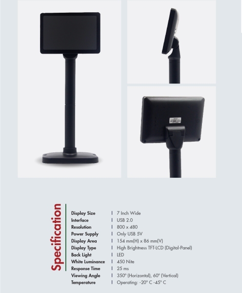 Customer Display POS Hardware Selangor, Malaysia, Kuala Lumpur (KL), Penang, Johor Bahru (JB), Bangladesh Supplier, Suppliers, Supply, Supplies | Deepsky Sdn Bhd