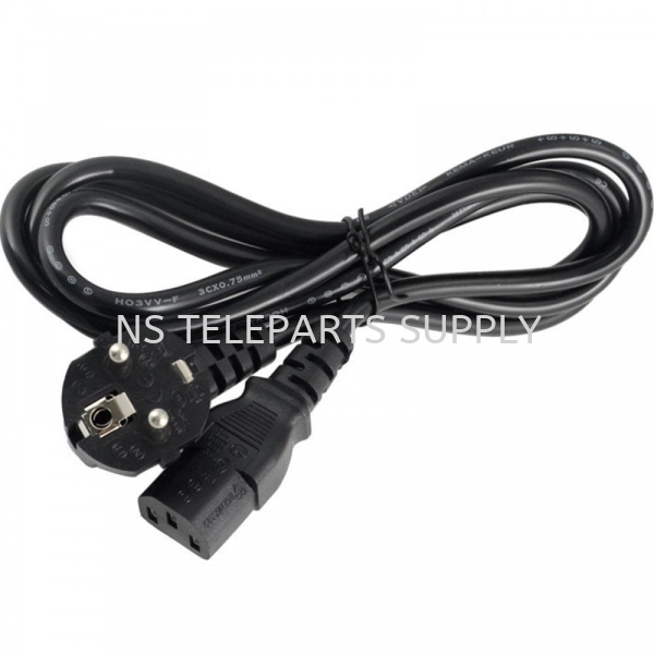 2 PIN POWER CORD-EU PLUG FOR PC Power Cord Cable Products Seremban, Malaysia, Negeri Sembilan Supplier, Suppliers, Supply, Supplies | NS Teleparts Supply