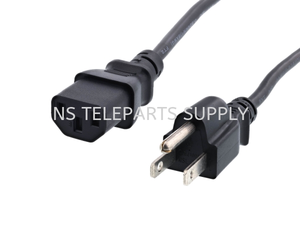 3 PIN POWER CORD US PLUG 1.8 METER Power Cord Cable Products Seremban, Malaysia, Negeri Sembilan Supplier, Suppliers, Supply, Supplies | NS Teleparts Supply