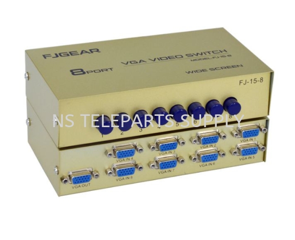 FJGEAR 8 PORT VGA SWITCH MODEL NO : FJ-15-8 Switch Construction Products Seremban, Malaysia, Negeri Sembilan Supplier, Suppliers, Supply, Supplies | NS Teleparts Supply