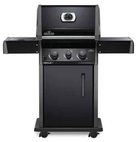 Napoleon Rogue® 365SBP (Full Black) with Range Side Burner Gas BBQ Grill