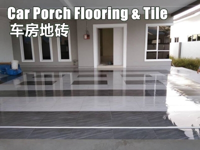 Car Porch Floor Tile Design - Johor Bahru