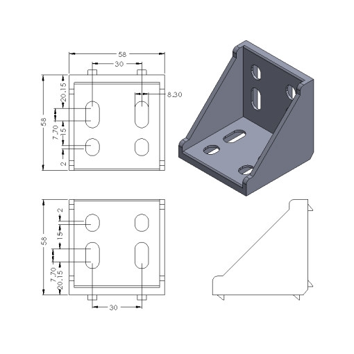 CP-GE60X60-8 GUSSET ELEMENT ACCESSORIES Malaysia, Selangor, Kuala Lumpur (KL), Puchong Supplier, Suppliers, Supply, Supplies | Compact MT Engineering Sdn Bhd