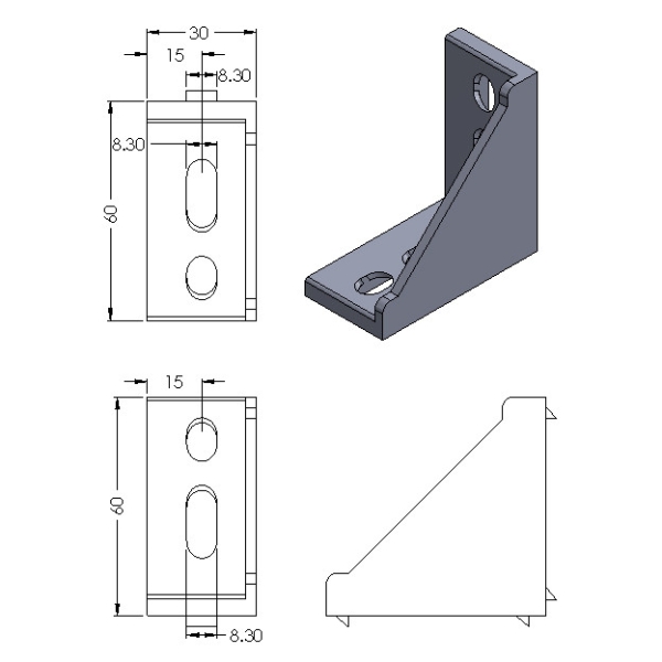 CP-GE30X60-8 GUSSET ELEMENT ACCESSORIES Malaysia, Selangor, Kuala Lumpur (KL), Puchong Supplier, Suppliers, Supply, Supplies | Compact MT Engineering Sdn Bhd