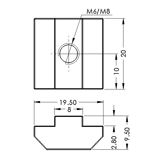 CP-SLN6-8/4040 | CP-SLN8-8/4040 SLOT NUT ACCESSORIES Malaysia, Selangor, Kuala Lumpur (KL), Puchong Supplier, Suppliers, Supply, Supplies | Compact MT Engineering Sdn Bhd