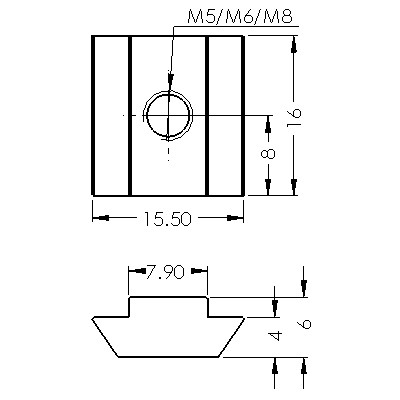 CP-SLN5-8/3030 | CP-SLN6-8/3030 | CP-SLN8-8/3030 SLOT NUT ACCESSORIES Malaysia, Selangor, Kuala Lumpur (KL), Puchong Supplier, Suppliers, Supply, Supplies | Compact MT Engineering Sdn Bhd