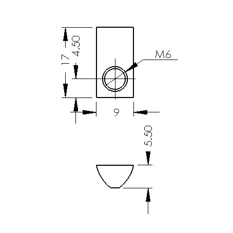 CP-HRN6-6/2525 HALF ROUND NUT ACCESSORIES Malaysia, Selangor, Kuala Lumpur (KL), Puchong Supplier, Suppliers, Supply, Supplies | Compact MT Engineering Sdn Bhd