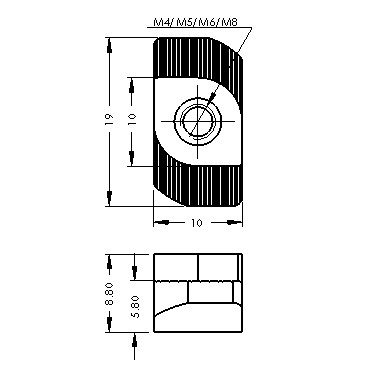 CP-RN4-104545 | CP-RN5-104545 | CP-RN6-104545 | CP-RN8-104545 RHOMBUS NUT ACCESSORIES Malaysia, Selangor, Kuala Lumpur (KL), Puchong Supplier, Suppliers, Supply, Supplies | Compact MT Engineering Sdn Bhd