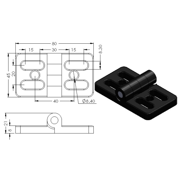 CP-HZC60X60-10 HINGE ACCESSORIES Malaysia, Selangor, Kuala Lumpur (KL), Puchong Supplier, Suppliers, Supply, Supplies | Compact MT Engineering Sdn Bhd