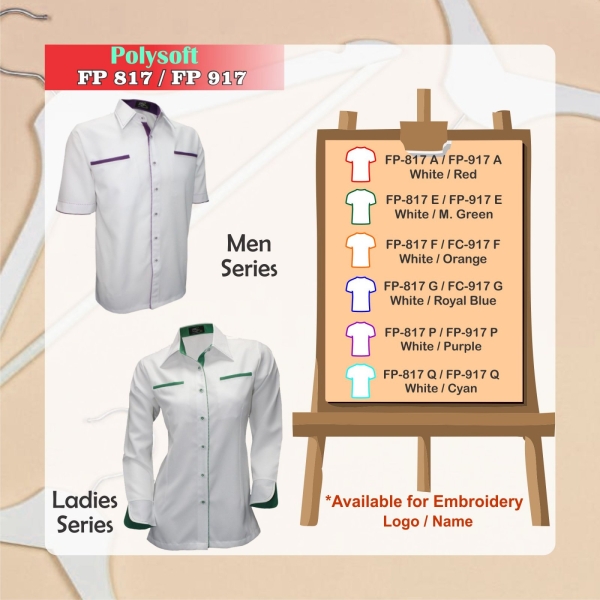 FP-817 / FP-917 Corporate Uniform Embroidery & Heatpress Pahang, Malaysia, Johor, Kuala Rompin, Mersing Supplier, Suppliers, Supply, Supplies | Wins 2 Marketing (M) Sdn Bhd