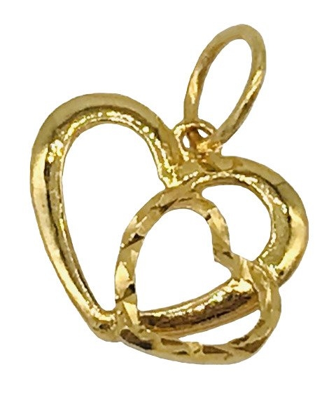 Double Love Pendant Pendant Johor Bahru (JB), Malaysia, Masai Supplier, Suppliers, Supply, Supplies | HENG MEI GOLD SDN. BHD.