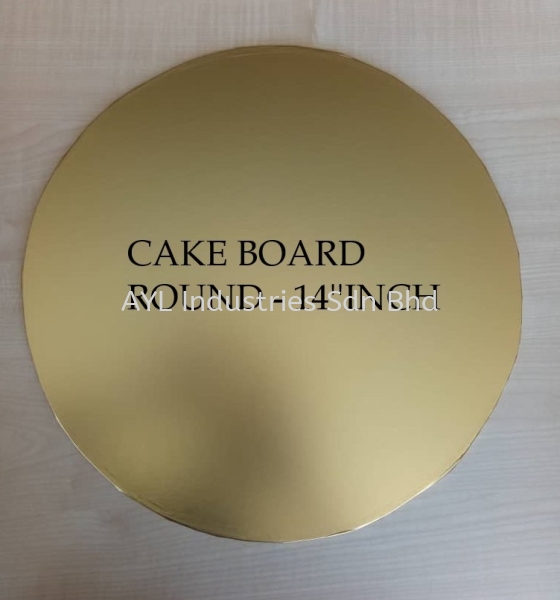 CAKE BOARD ROUND (14'' INCH) GOLD CAKE BOARD ROUND CAKE BOARD Malaysia, Selangor, Kuala Lumpur (KL), Johor Bahru (JB), Pahang Supplier, Suppliers, Supply, Supplies | AYL Industries Sdn Bhd