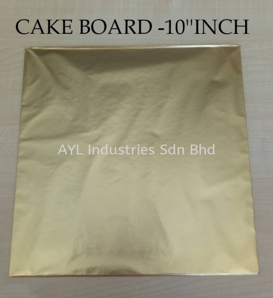 CAKE BOARD SQUARE (10''INCH) GOLD CAKE BOARD SQUARE CAKE BOARD Malaysia, Selangor, Kuala Lumpur (KL), Johor Bahru (JB), Pahang Supplier, Suppliers, Supply, Supplies | AYL Industries Sdn Bhd