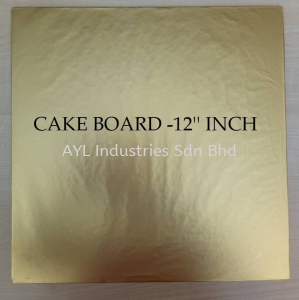 CAKE BOARD SQUARE (12''INCH) GOLD CAKE BOARD SQUARE CAKE BOARD Malaysia, Selangor, Kuala Lumpur (KL), Johor Bahru (JB), Pahang Supplier, Suppliers, Supply, Supplies | AYL Industries Sdn Bhd