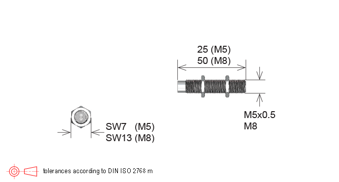 standex m11/m5, m11/s8 series sensor magnet in housing