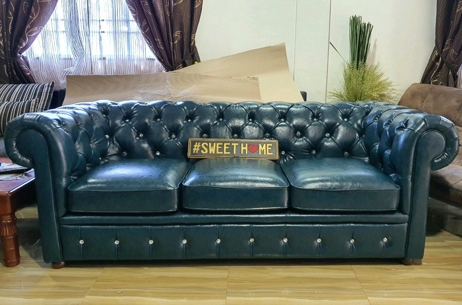 Chesterfield Design Sofa blue Green Penang Malaysia Kedah Kuala Lumpur 2 seaters and 3 seaters RM2999