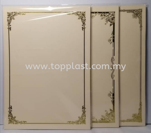 Certificate Decorations Paper Card Frame Penang, Malaysia Supplier, Manufacturer, Supply, Supplies | Top Plast Enterprise