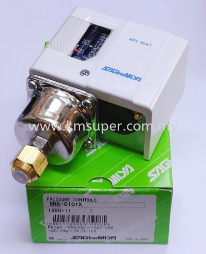 SNS-C101X - SAGINOMIYA SNS-C101X PRESSURE CONTROLS ; PRESSURE SWITCH