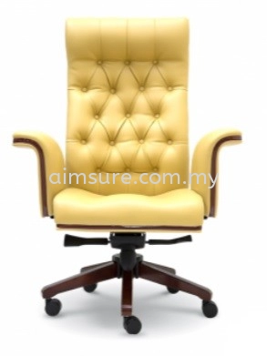 Grand Director highback chair AIM2185HY(Wood) Front view