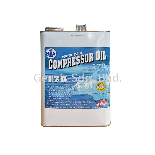 Polyolester 170 1Gallon BVA Oils Selangor, Malaysia, Kuala Lumpur (KL), Shah Alam Supplier, Suppliers, Supply, Supplies | Gensis Sdn Bhd