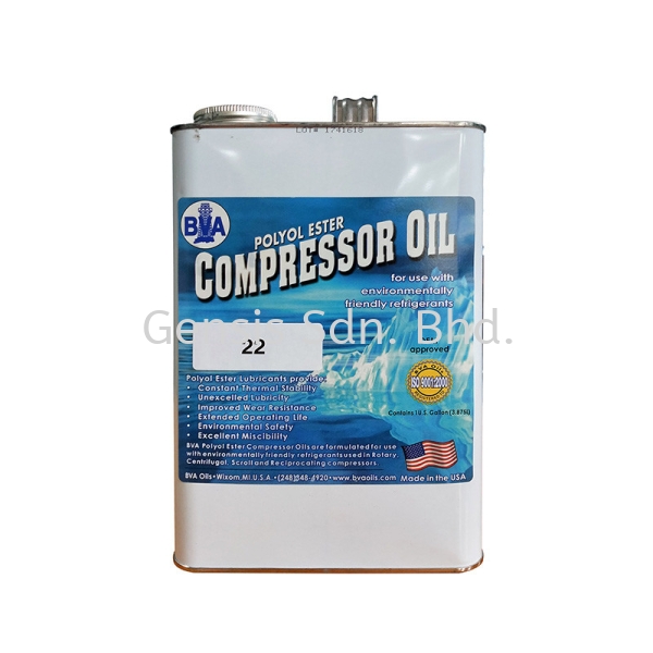 Polyolester 22 1Gallon BVA Oils Selangor, Malaysia, Kuala Lumpur (KL), Shah Alam Supplier, Suppliers, Supply, Supplies | Gensis Sdn Bhd