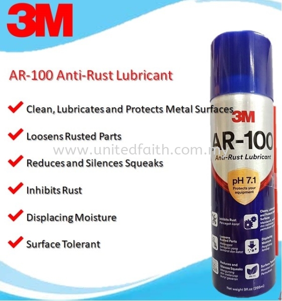 3M AR-100 ANTI-RUST LUBRICANT AEROSAL Brazing Equipment & Accessories Selangor, Malaysia, Kuala Lumpur (KL), Singapore, Puchong, Petaling Jaya (PJ), Pandan Jaya Supplier, Suppliers, Supply, Supplies | United Faith Sdn Bhd