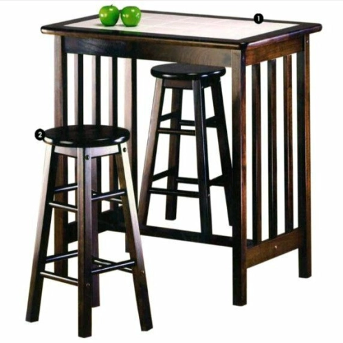 Quality Nice mordern Solid wood Bar Sets Bar Table With Bar Chairs 