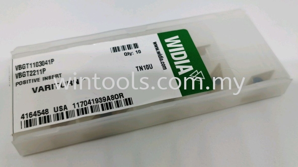 VBGT1103041P / TN10U  VBGT1103041P / TN10U TURNING INDEXABLE INSERTS WIDIA (GERMANY) Penang, Malaysia Supplier, Suppliers, Supply, Supplies | Wintools Engineering Technology Sdn Bhd