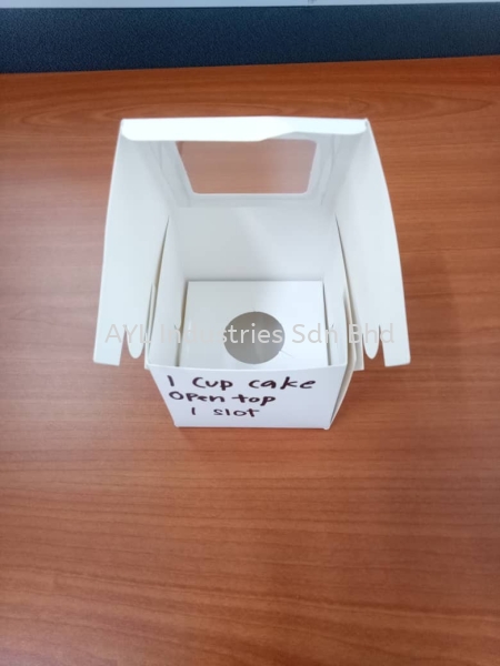 1 CUP CAKE OPEN TOP 1 SLOT  PAPER CUP BOX CAKE BOX Malaysia, Selangor, Kuala Lumpur (KL), Johor Bahru (JB), Pahang Supplier, Suppliers, Supply, Supplies | AYL Industries Sdn Bhd