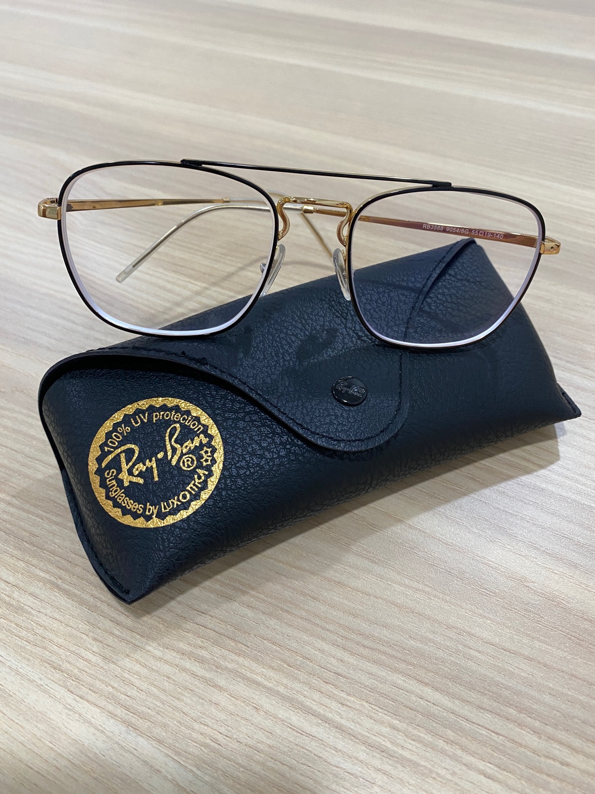 New RAY-BAN Sunglasses RB 3475-Q 9041 50-21 Brown Leather Frames w/Brown  Lenses | eBay