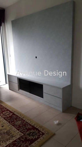 TV Cabinet Works at Ohako Residence