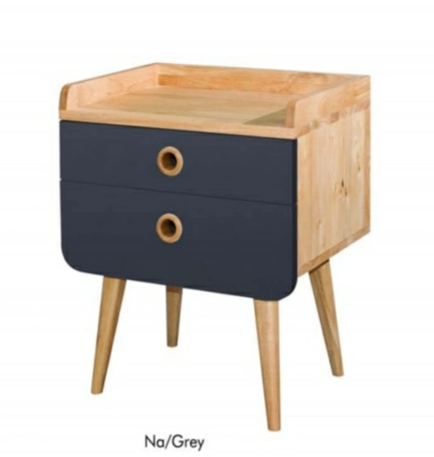 Full Solid Rubberwood Bedside Table Side Tables - 4 colours 